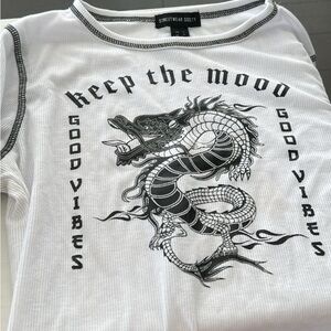 Cropped tshirt long sleeve